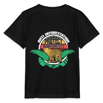 Regenwald Klimawandel Reise Geschenkidee - Stanley/Stella Kinder T-Shirt MINI CREATOR  - Schwarz - Vorne - Mikhail (115cm)