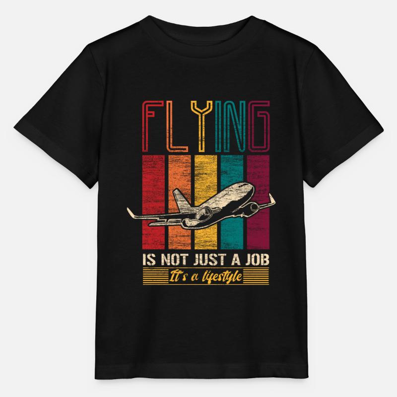 Pilote Pilote Profession de pilote - T-shirt bio MINI CREATOR Stanley/Stella Enfant - noir