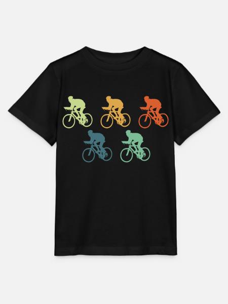 Fahrrad Vintage Geschenk - Stanley/Stella T-shirt MINI CREATOR til børn - sort