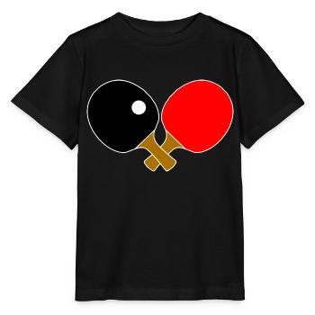 Tischtennis Tischtennisschläger Tischtennisball - Stanley/Stella Kinder T-Shirt MINI CREATOR  - Schwarz - Vorne - Mikhail (115cm)