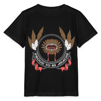 Plumes indiennes indigènes - T-shirt bio MINI CREATOR Stanley/Stella Enfant - noir - Devant - Mikhail (115cm)
