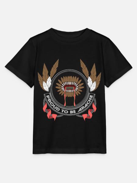 Indianer Ureinwohner Federn - Stanley/Stella Kinder T-Shirt MINI CREATOR  - Schwarz