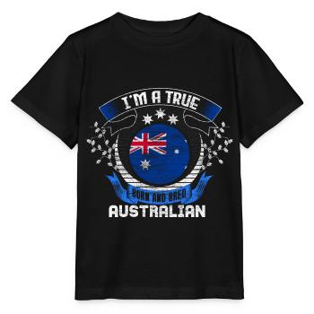 Australien Känguru Kontinent Geschenk - Stanley/Stella Kinder T-Shirt MINI CREATOR  - Schwarz - Vorne - Mikhail (115cm)