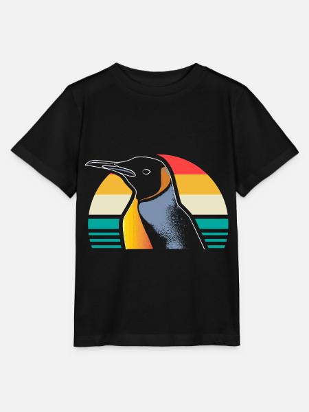 Pinguin Südpol Seevogel - Stanley/Stella Kinder T-Shirt MINI CREATOR - Schwarz