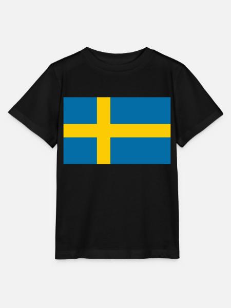 Flagge Schwedens - Stanley/Stella Kinder T-Shirt MINI CREATOR  - Schwarz