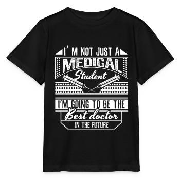 Medizin Student Ärztin Bachelor - Stanley/Stella Kinder T-Shirt MINI CREATOR  - Schwarz - Vorne - Mikhail (115cm)