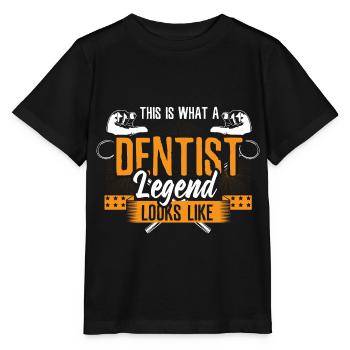 Dentist Teeth - Stanley/Stella MINI CREATOR Kids’ T-Shirt - black - Front - Mikhail (115cm)
