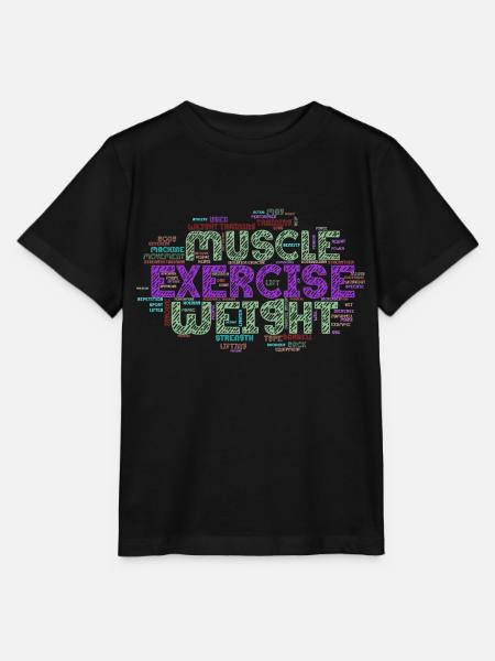muscle exercise weight - Stanley/Stella Kinder T-Shirt MINI CREATOR - Schwarz
