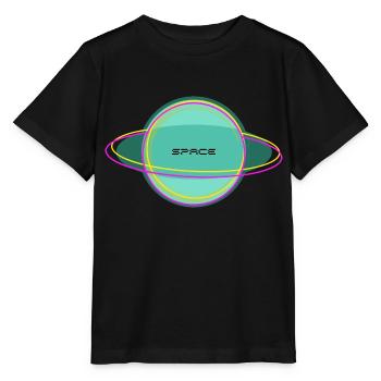 space - Stanley/Stella Kinder T-Shirt MINI CREATOR  - Schwarz - Vorne - Mikhail (115cm)