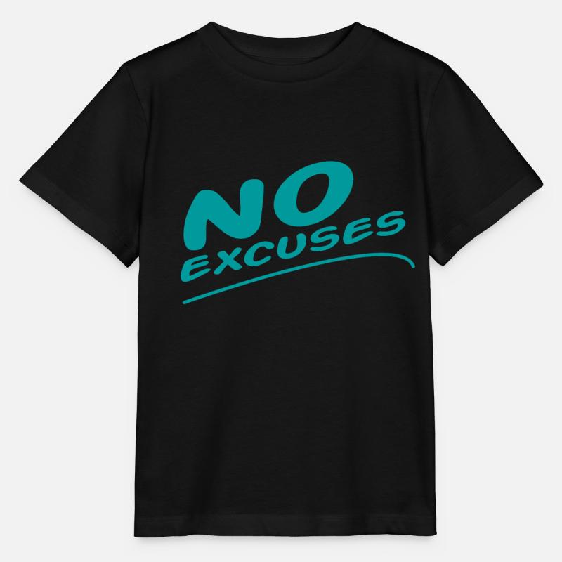 No Excuse - T-shirt bio MINI CREATOR Stanley/Stella Enfant - noir