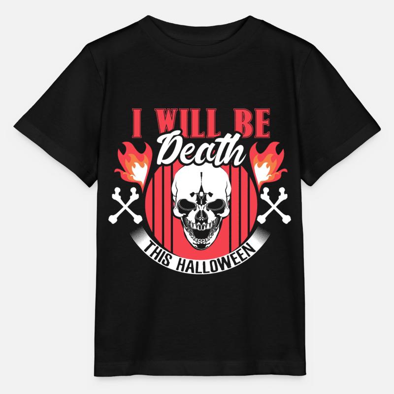 Halloween Knochen Geisterstunde Geschenkidee - Stanley/Stella Kinder T-Shirt MINI CREATOR  - Schwarz