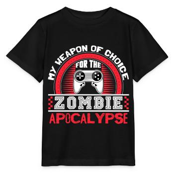Zombie Apokalypse Virus Lustiger Spruch - Stanley/Stella Kinder T-Shirt MINI CREATOR  - Schwarz - Vorne - Mikhail (115cm)