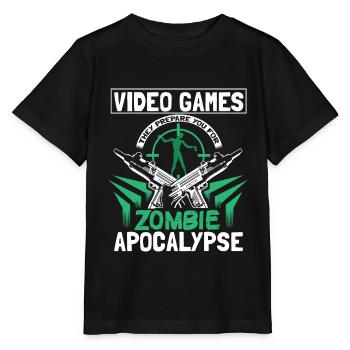 Zombie Apokalypse Zombies Geschenk - Stanley/Stella Kinder T-Shirt MINI CREATOR  - Schwarz - Vorne - Mikhail (115cm)