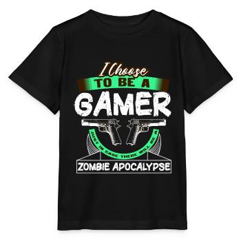 Zombie Apokalypse Games Horror Geschenkidee - Stanley/Stella Kinder T-Shirt MINI CREATOR  - Schwarz - Vorne - Mikhail (115cm)