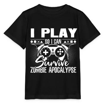 Zombie Apokalypse Untote Halloween - Stanley/Stella Kinder T-Shirt MINI CREATOR  - Schwarz - Vorne - Mikhail (115cm)