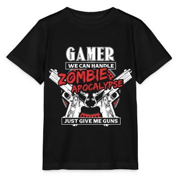 Zombie Apokalypse Gaming Halloween Geschenkidee - Stanley/Stella Kinder T-Shirt MINI CREATOR  - Schwarz - Vorne - Mikhail (115cm)