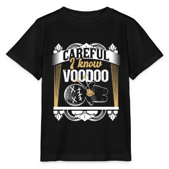 Voodoo Doll Horror - Stanley/Stella MINI CREATOR Kids’ T-Shirt - black - Front - Mikhail (115cm)