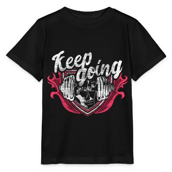 Weight Training Gym Workout Gift - Stanley/Stella MINI CREATOR Kids’ T-Shirt - black - Front - Mikhail (115cm)
