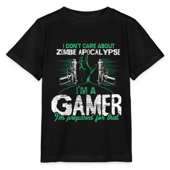 Zombie Apokalypse Virus Lustig - Stanley/Stella Kinder T-Shirt MINI CREATOR  - Schwarz - Vorne - Mikhail (115cm)