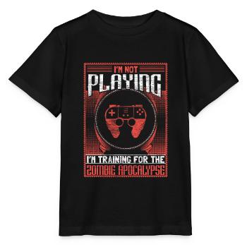 Zombie Apokalypse Untote Survival Geschenkidee - Stanley/Stella Kinder T-Shirt MINI CREATOR  - Schwarz - Vorne - Mikhail (115cm)