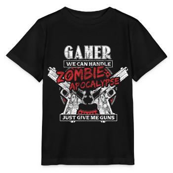 Zombie Apokalypse Gamer Monster - Stanley/Stella Kinder T-Shirt MINI CREATOR  - Schwarz - Vorne - Mikhail (115cm)