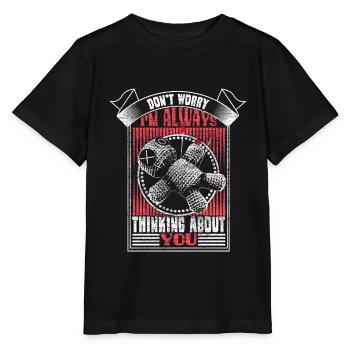 Voodoo Halloween Curse Gift - Stanley/Stella MINI CREATOR Kids’ T-Shirt - black - Front - Mikhail (115cm)