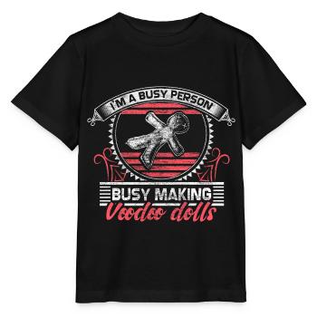 Aiguille magique vaudou - T-shirt bio MINI CREATOR Stanley/Stella Enfant - noir - Devant - Mikhail (115cm)
