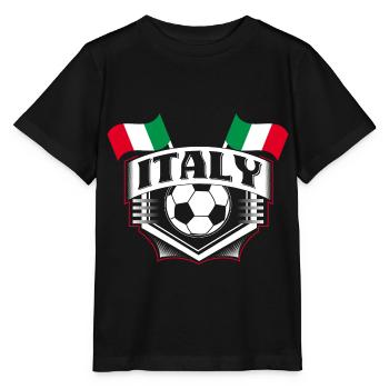 Championnat d’Italie de football - T-shirt bio MINI CREATOR Stanley/Stella Enfant - noir - Devant - Mikhail (115cm)