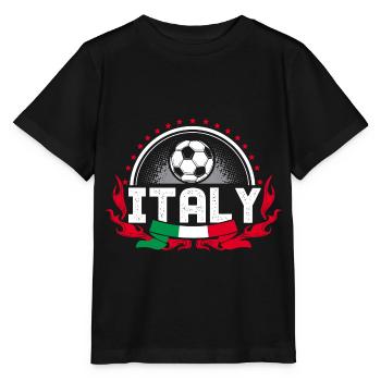 Italy Football Italian National Team - Stanley/Stella MINI CREATOR Kids’ T-Shirt - black - Front - Mikhail (115cm)