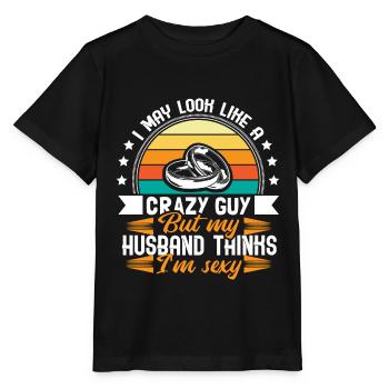 Cadeau de partenariat de mariage gay - T-shirt bio MINI CREATOR Stanley/Stella Enfant - noir - Devant - Mikhail (115cm)