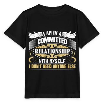 Idée cadeau single Solo Party - T-shirt bio MINI CREATOR Stanley/Stella Enfant - noir - Devant - Mikhail (115cm)