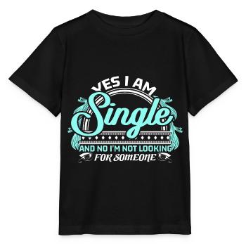 Single Solo Saying Idée cadeau - T-shirt bio MINI CREATOR Stanley/Stella Enfant - noir - Devant - Mikhail (115cm)