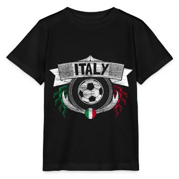 Italy Football Italy National Team - Stanley/Stella MINI CREATOR Kids’ T-Shirt - black - Front - Mikhail (115cm)
