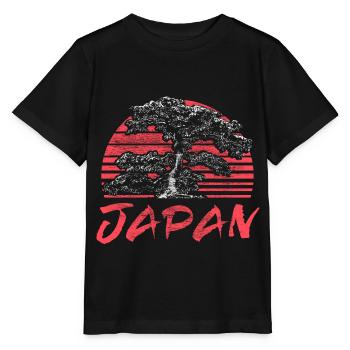 Japon Sakura Lieu de naissance Cadeau - T-shirt bio MINI CREATOR Stanley/Stella Enfant - noir - Devant - Mikhail (115cm)