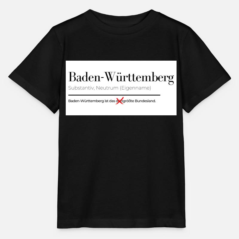 Baden-Württemberg - Stanley/Stella Kinder T-Shirt MINI CREATOR  - Schwarz