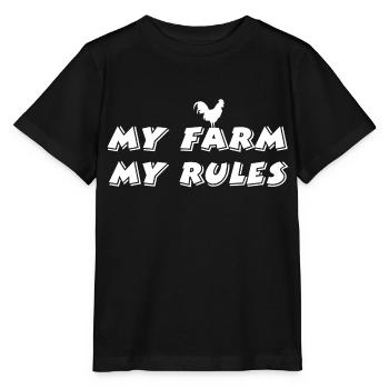 Ferme - T-shirt bio MINI CREATOR Stanley/Stella Enfant - noir - Devant - Mikhail (115cm)