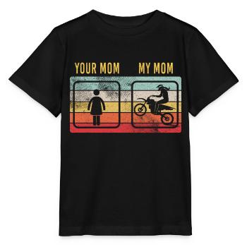 Moto Maman Maman Fête des Mères Enduro Motocross - T-shirt bio MINI CREATOR Stanley/Stella Enfant - noir - Devant - Mikhail (115cm)