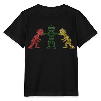 Conflict resolution - Stanley/Stella MINI CREATOR Kids’ T-Shirt - black - Front - Mikhail (115cm)