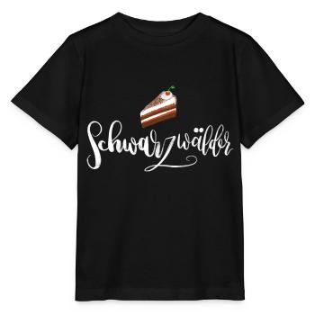 Schwarzwälder - mit Schwarzwälder Kirschtorte - Stanley/Stella Kinder T-Shirt MINI CREATOR  - Schwarz - Vorne - Mikhail (115cm)