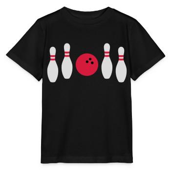 In between not hit bowling - Stanley/Stella MINI CREATOR Kids’ T-Shirt - black - Front - Mikhail (115cm)