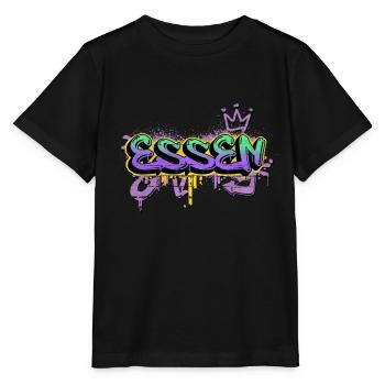 Essen Deutschland Stadt Graffiti Spray Sprayer - Stanley/Stella Kinder T-Shirt MINI CREATOR  - Schwarz - Vorne - Mikhail (115cm)