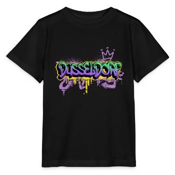 Düsseldorf Deutschland Graffiti Spray Sprayer - Stanley/Stella Kinder T-Shirt MINI CREATOR  - Schwarz - Vorne - Mikhail (115cm)