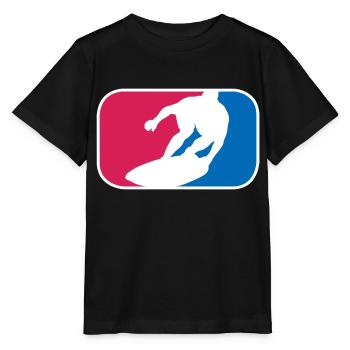Surfer Wellenreiten Meer Urlaub Strand Geschenk - Stanley/Stella Kinder T-Shirt MINI CREATOR  - Schwarz - Vorne - Mikhail (115cm)