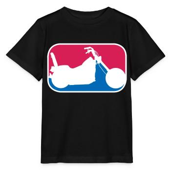 Chopper american Motorrad Highway Biker Geschenk - Stanley/Stella Kinder T-Shirt MINI CREATOR  - Schwarz - Vorne - Mikhail (115cm)