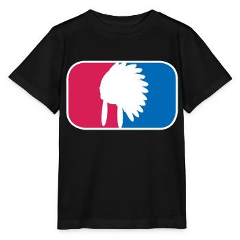 Indianer Häuptling Kopfschmuck lustige Geschenk - Stanley/Stella Kinder T-Shirt MINI CREATOR  - Schwarz - Vorne - Mikhail (115cm)