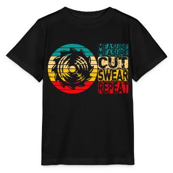 Mesure Coupe Jurer Répéter Charpentier - T-shirt bio MINI CREATOR Stanley/Stella Enfant - noir - Devant - Mikhail (115cm)