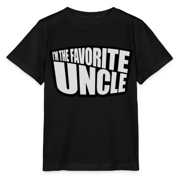 im the favorite uncle - Stanley/Stella Kinder T-Shirt MINI CREATOR  - Schwarz - Vorne - Mikhail (115cm)