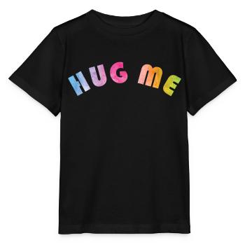 HUG ME Regenbogenfarben - Stanley/Stella Kinder T-Shirt MINI CREATOR  - Schwarz - Vorne - Mikhail (115cm)
