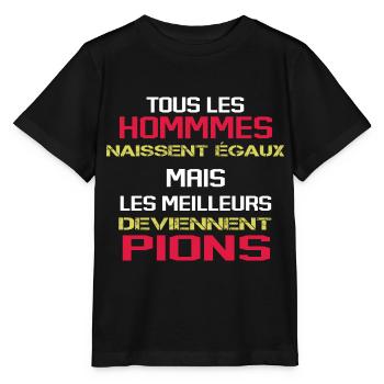 Pion Surveillant Collège Lycée Cadeau Humour - T-shirt bio MINI CREATOR Stanley/Stella Enfant - noir - Devant - Mikhail (115cm)