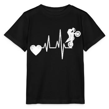 Moto Motocycliste Fan Motocross - T-shirt bio MINI CREATOR Stanley/Stella Enfant - noir - Devant - Mikhail (115cm)